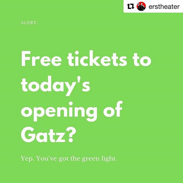 GIVEAWAY! We have a pair of amazing seats to today&rsquo;s 2 PM marathon opening performance of #GATZ at @nyuskirball and we want you to have them. For free. 
How to win? You have one hour to send an email to event@elevator.org with the words GREEN L